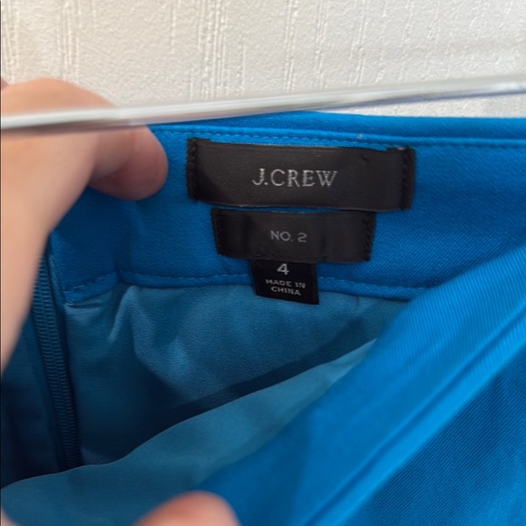 J. Crew Blue Pencil Skirt Knee-Length Work - Picture 3 of 10